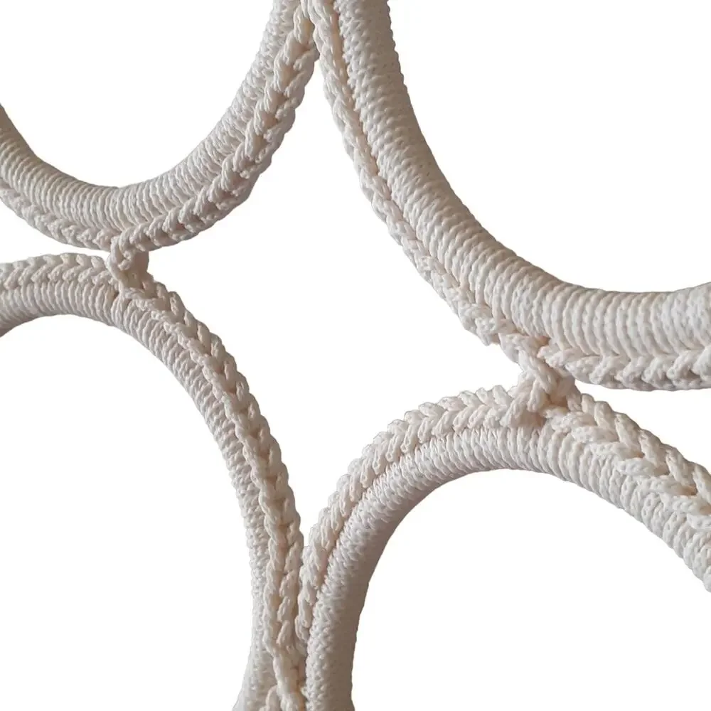 3'‎ Foot Hanging Door Storage Hanger Macrame Closet Scarf Organizer IVORY Glam